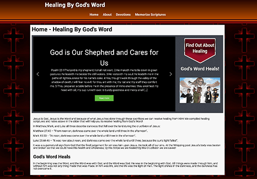 Healing By Gods Word Home page